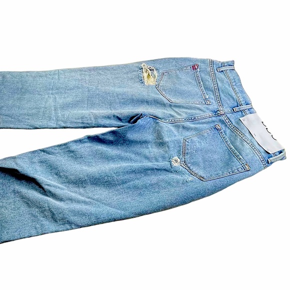 BDB Mom High Rise Distressed with holes Blue Jeans Womens Size 25 - Picture 3 of 14